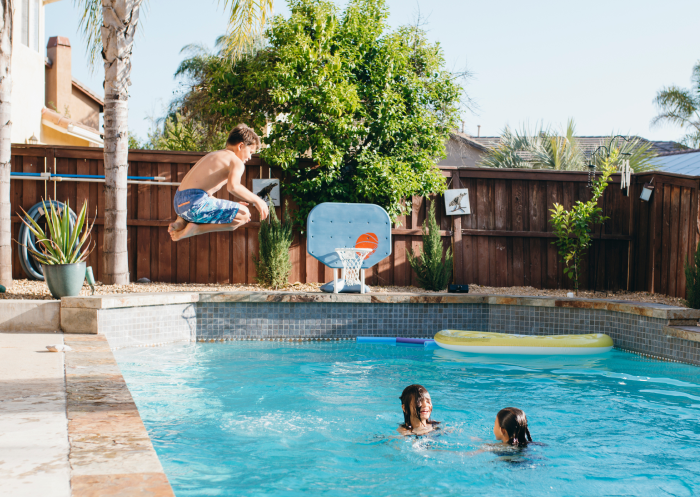 Pool compliance safety certificate for a managed property