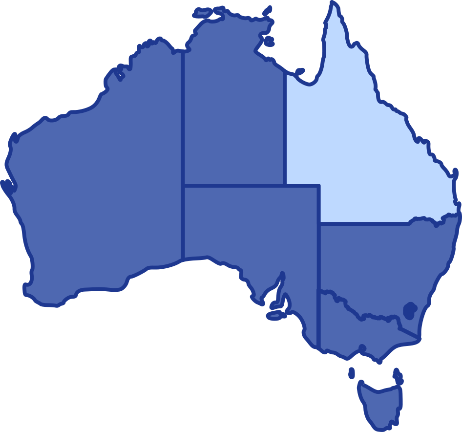 QLD — Australia state map