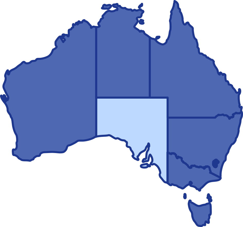 SA — Australia state map