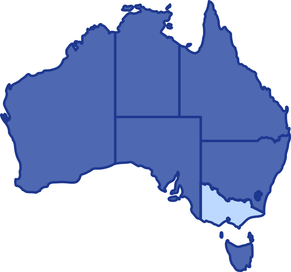 VIC — Australia state map